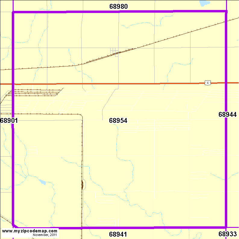 map of 68954