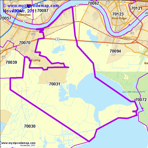 map of 70031