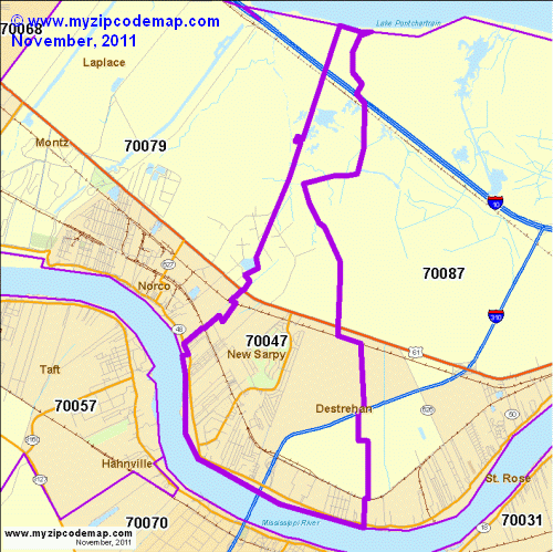map of 70047