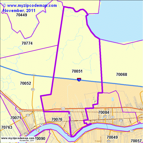 map of 70051