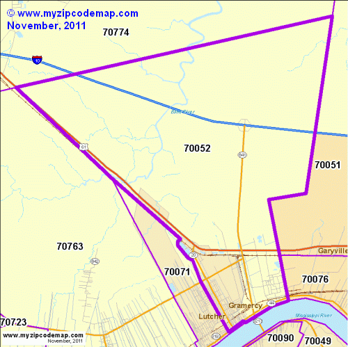 map of 70052