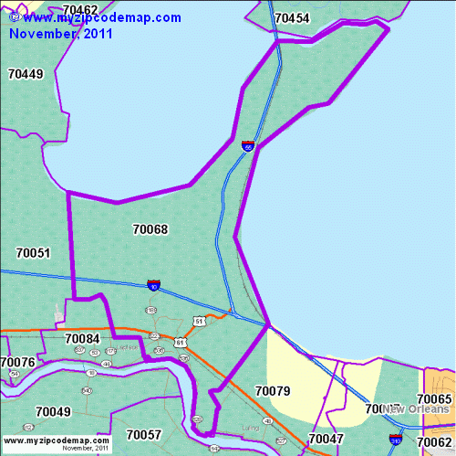 map of 70068