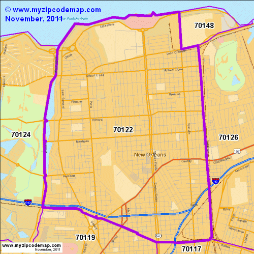 map of 70122