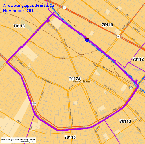 map of 70125