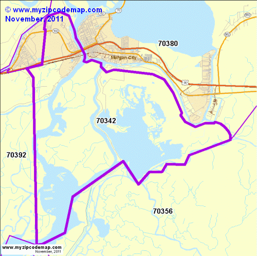 map of 70342