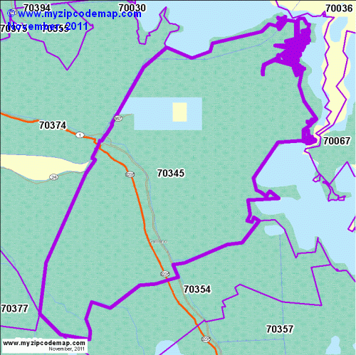 map of 70345