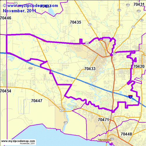 map of 70433