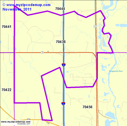 map of 70436