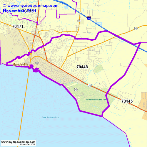 map of 70448