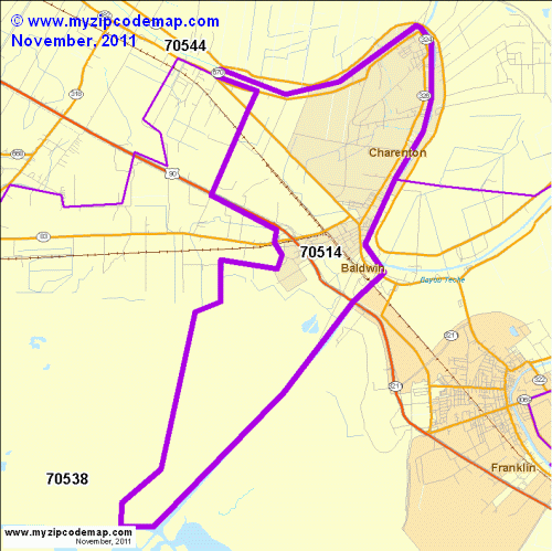 map of 70514