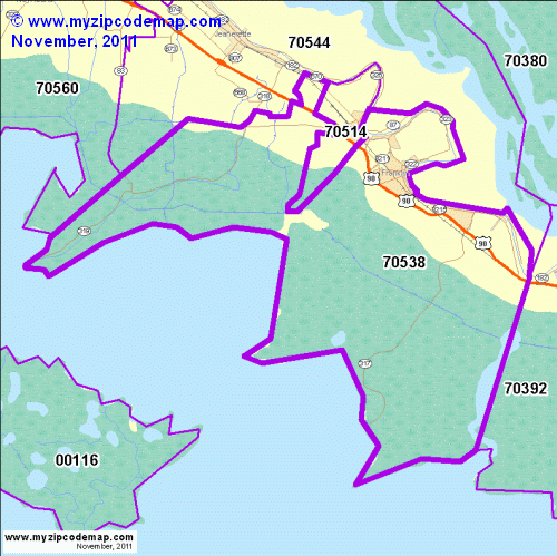 map of 70538