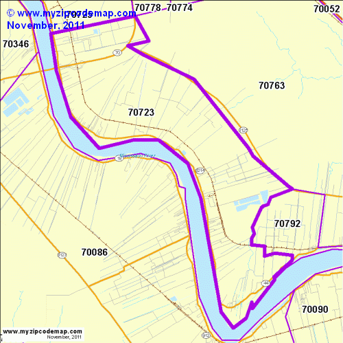 map of 70723