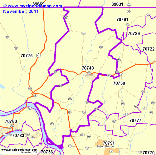 map of 70748