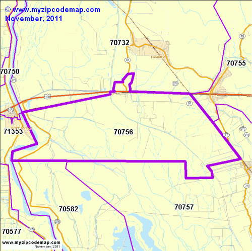 map of 70756