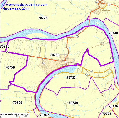map of 70760