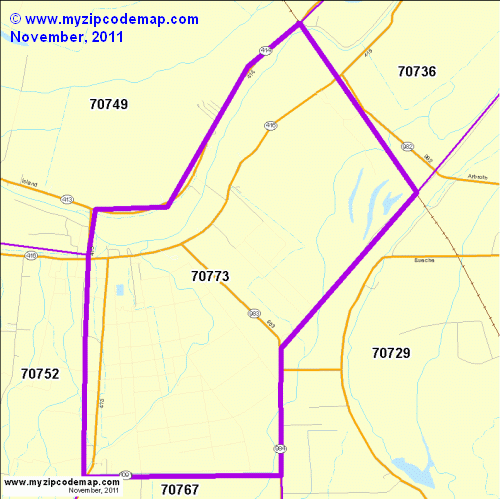 map of 70773