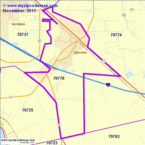 map of 70778