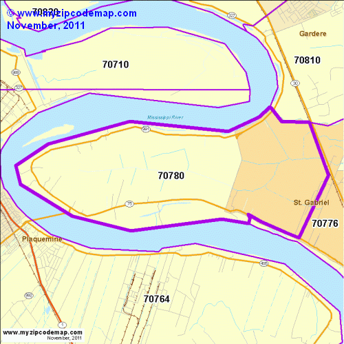 map of 70780