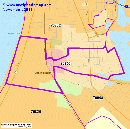 map of 70803