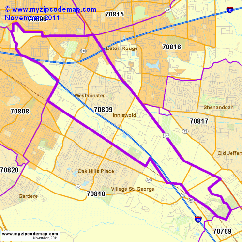 map of 70809