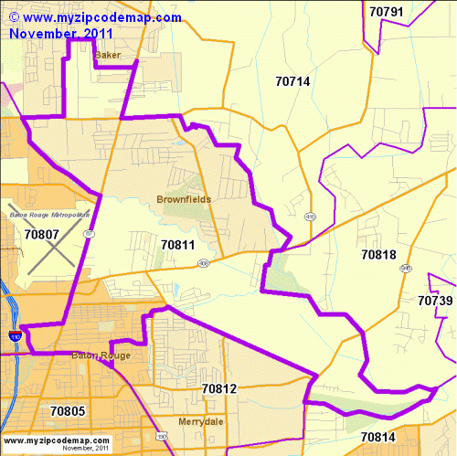 map of 70811