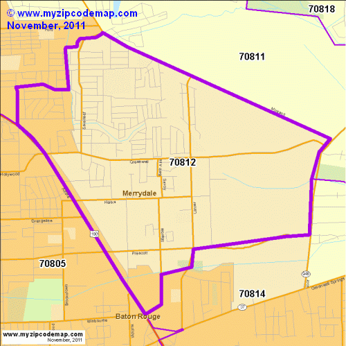 map of 70812