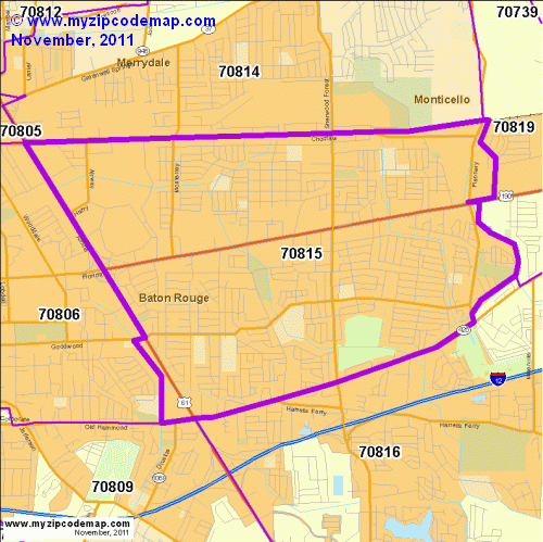 map of 70815