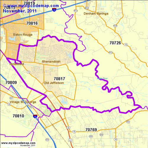 map of 70817