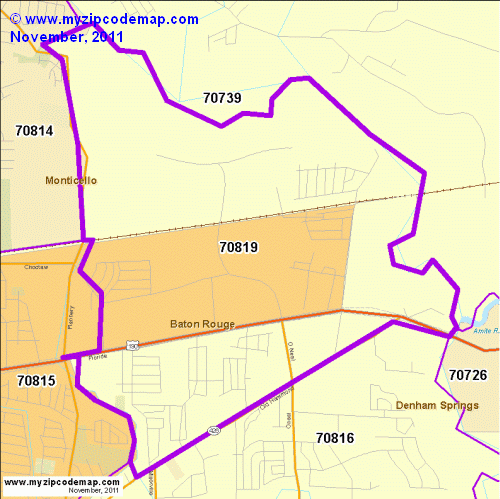 map of 70819