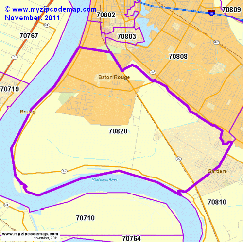 map of 70820