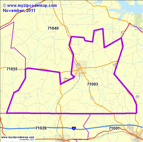 map of 71003