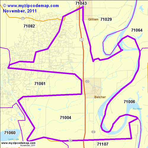 map of 71004