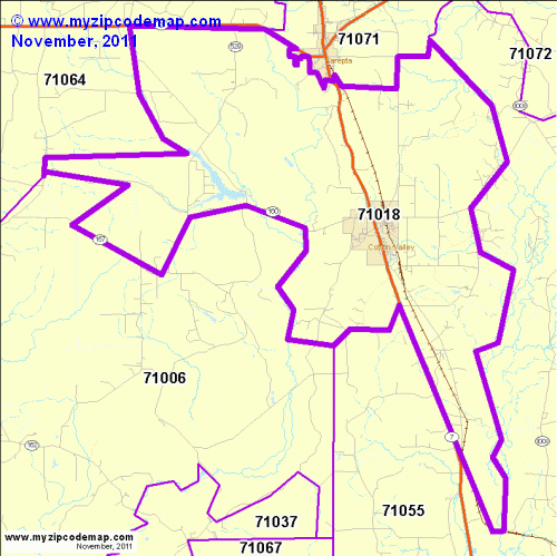 map of 71018