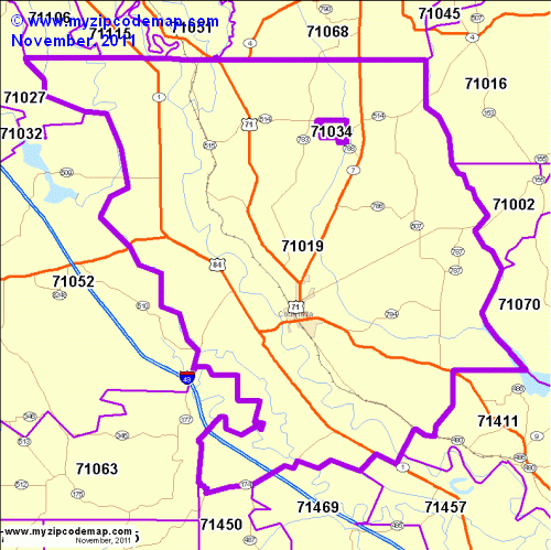 map of 71019