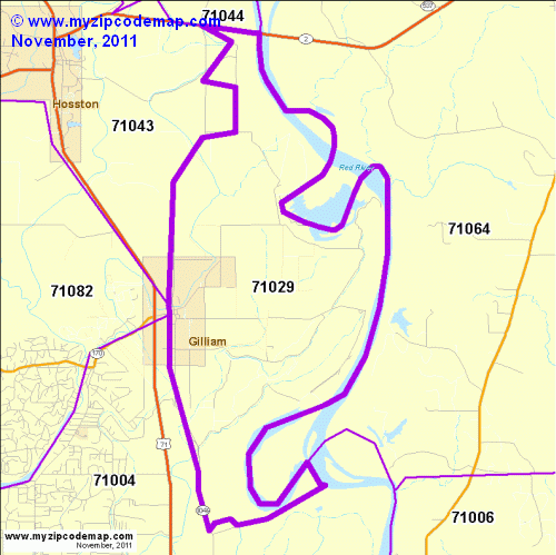 map of 71029