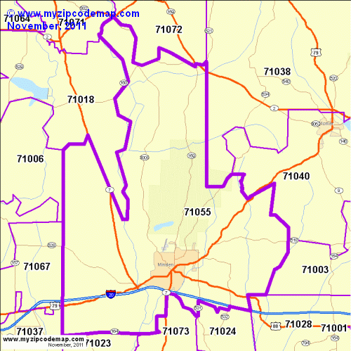 map of 71055