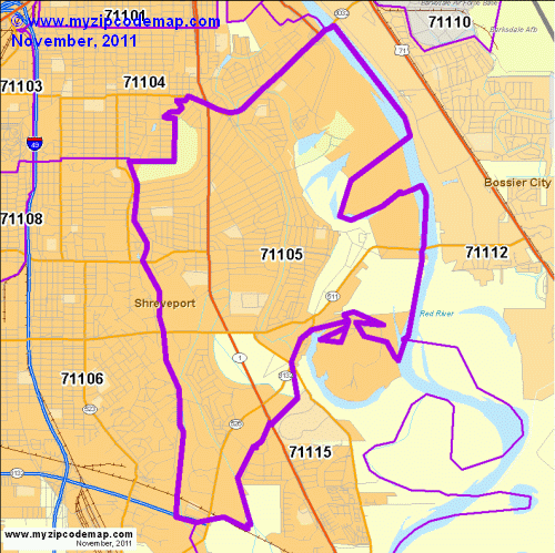 map of 71105