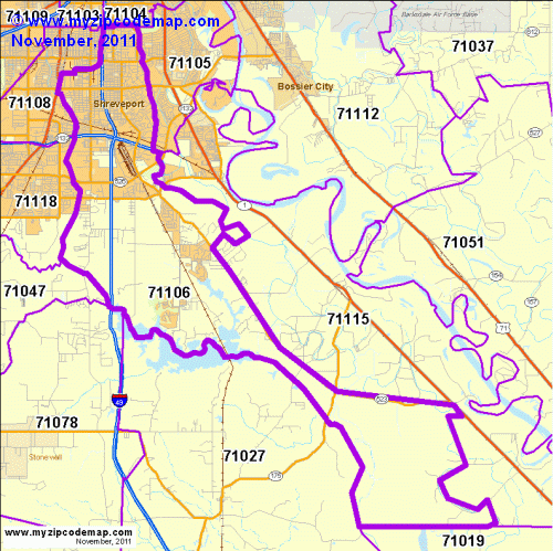 map of 71106