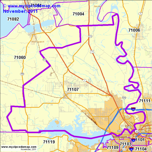 map of 71107