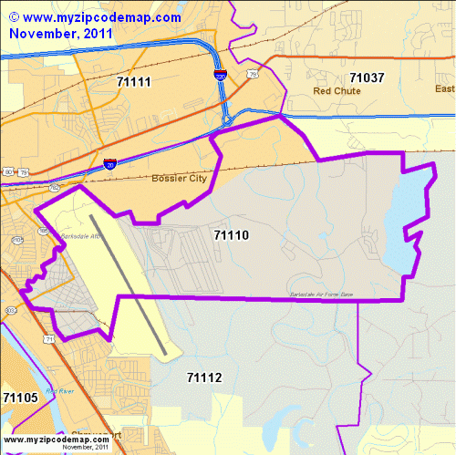 map of 71110
