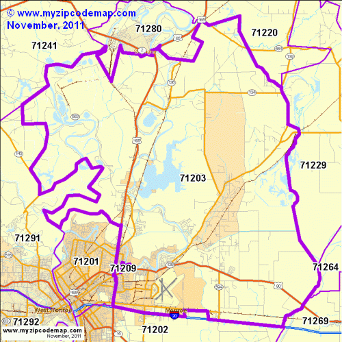 map of 71203