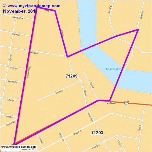 map of 71209