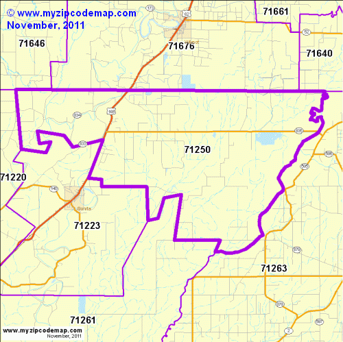 map of 71250
