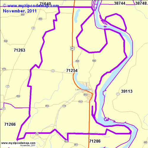 map of 71254