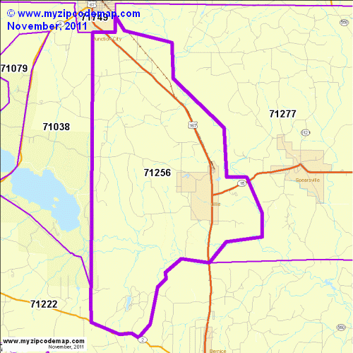 map of 71256