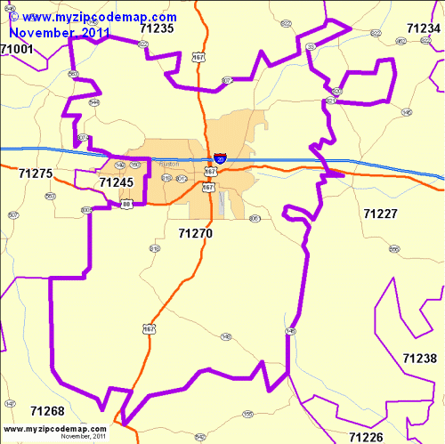 map of 71270
