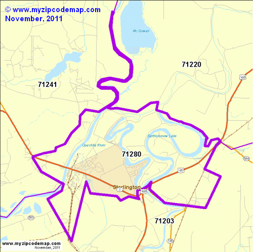 map of 71280