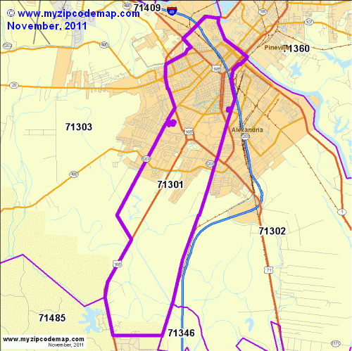 map of 71301