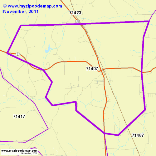 map of 71407