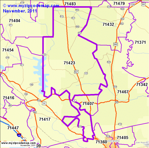 map of 71423
